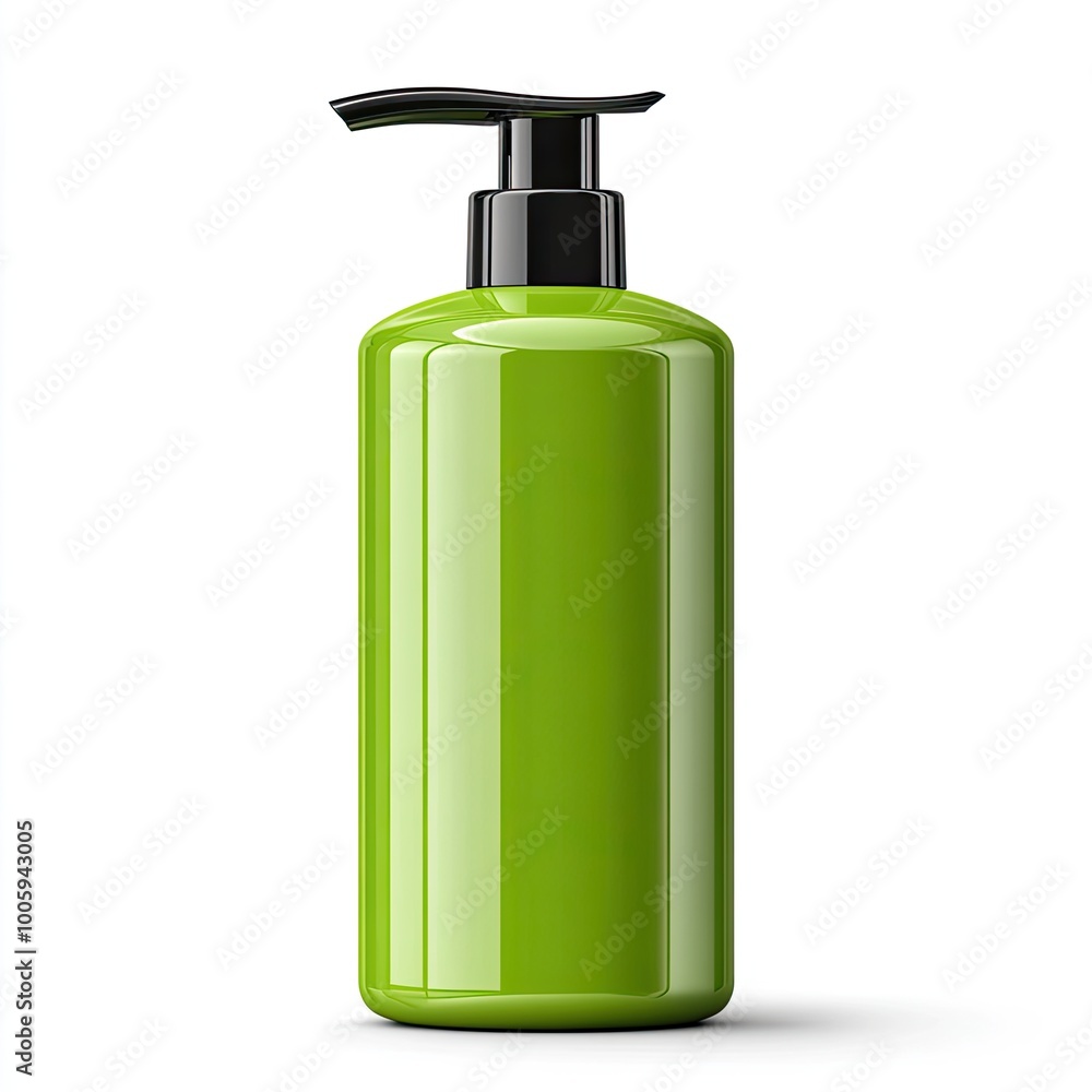 Green pump bottle design suitable for cosmetic or personal care products. Perfect for showcasing eco-friendly brand packaging. Green pump bottle design suitable for cosmetic or personal care products. Perfect for showcasing eco-friendly brand packaging.