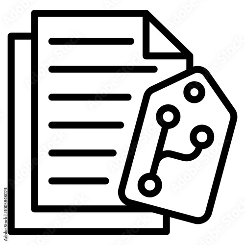 Version Tagging Icon Element For Design