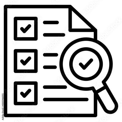 Audit Logs Icon Element For Design