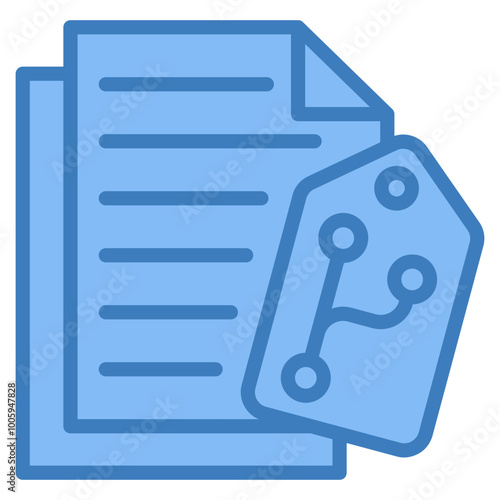 Version Tagging Icon Element For Design
