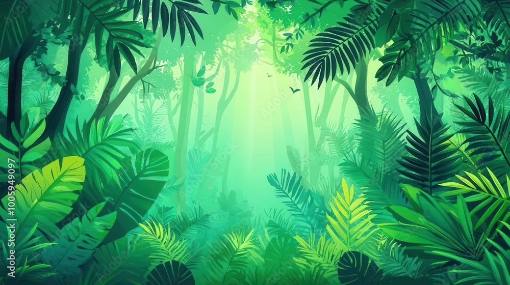 Tropical rainforest deforestation awareness poster Tropical rainforest deforestation awareness poster