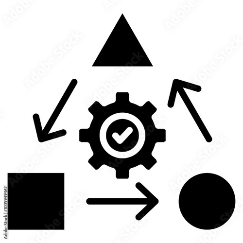 Dependency Management Icon Element For Design