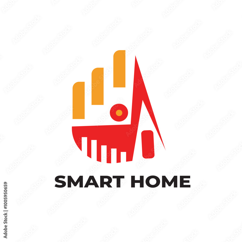 Modern logo design smart home logo abstract Modern logo design smart home logo abstract