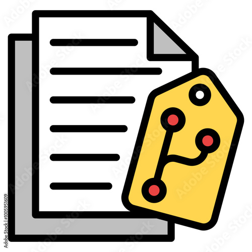 Version Tagging Icon Element For Design
