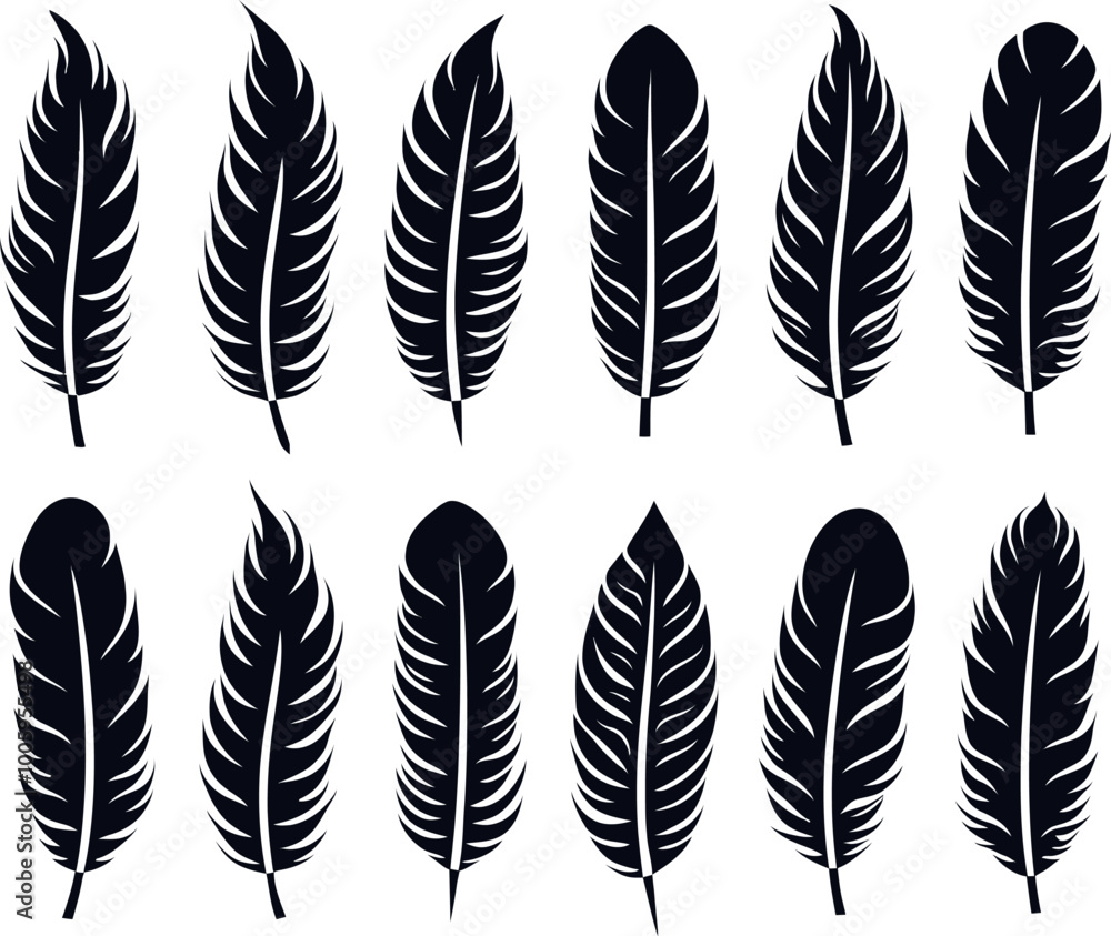 feather vector silhouette images art illustration feather vector silhouette images art illustration