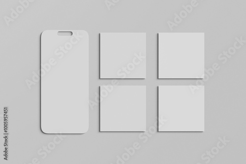 Blank social media mockup