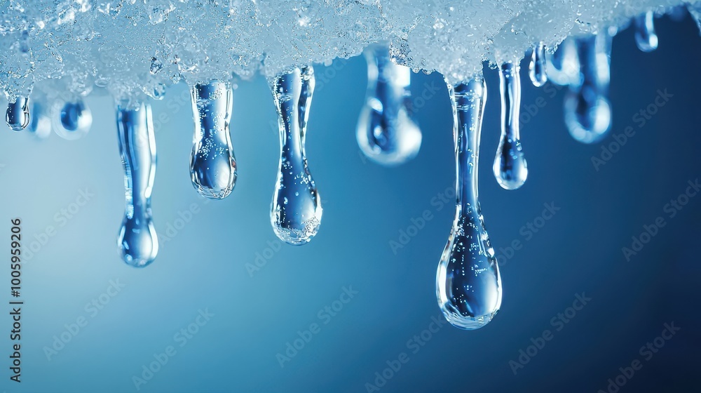 Water Droplets Falling in Slow Motion Water Droplets Falling in Slow Motion