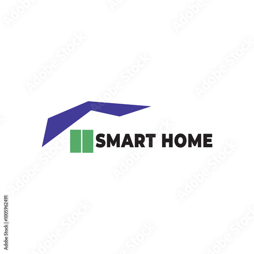 Modern logo design smart home logo abstract 