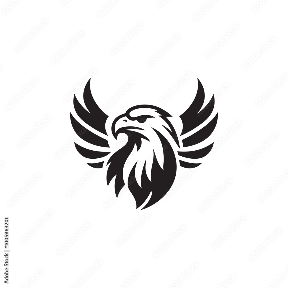 Fototapeta premium Isolated Abstract Eagle Head - Perfect Vector for Branding, Labels, and Logos.