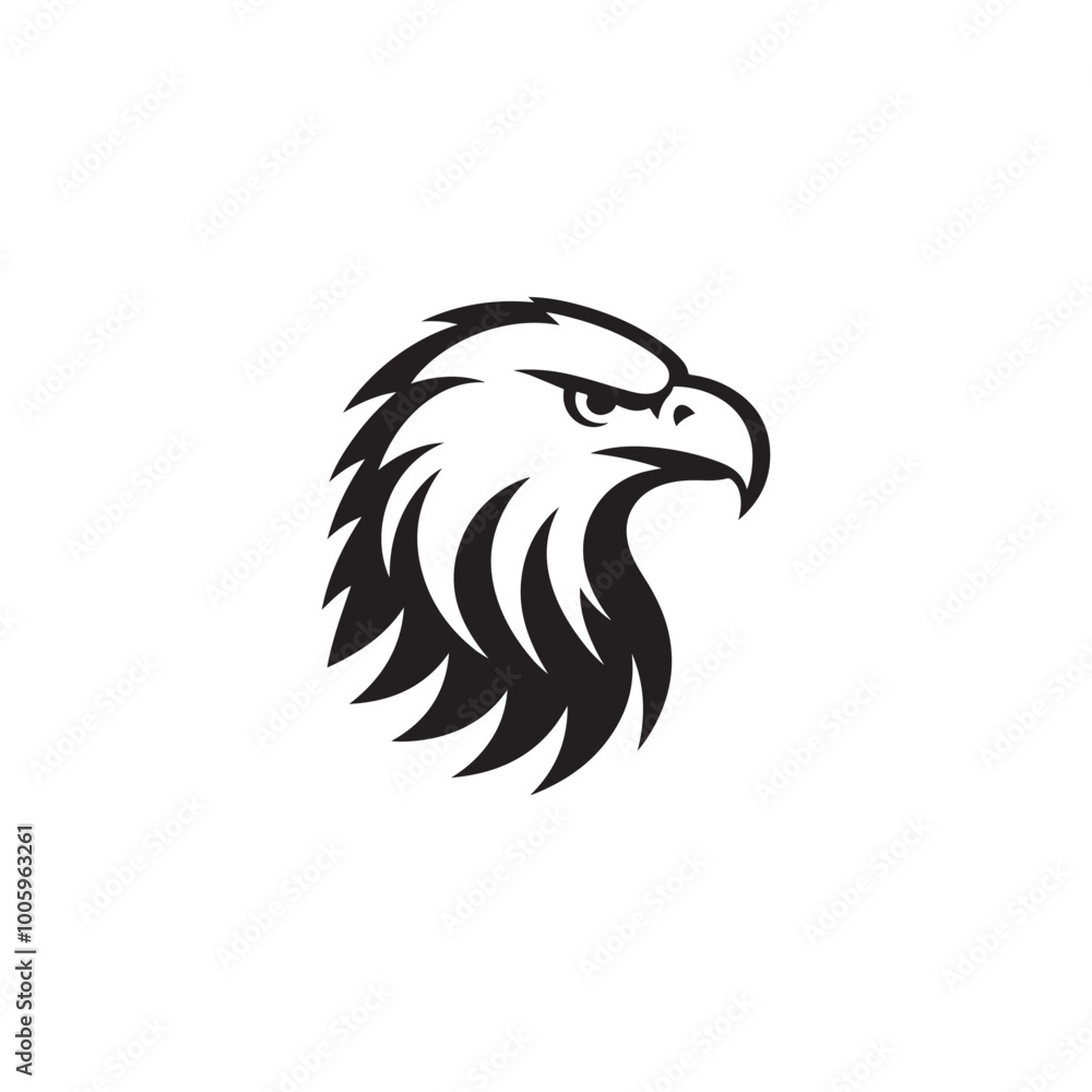 Obraz premium Isolated Abstract Eagle Head - Perfect Vector for Branding, Labels, and Logos.