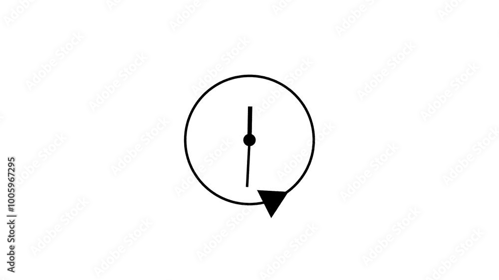 Stopwatch animated clock icon animation. 24 hour fast rotted clock icon animation. Stopwatch animated clock icon animation. 24 hour fast rotted clock icon animation.