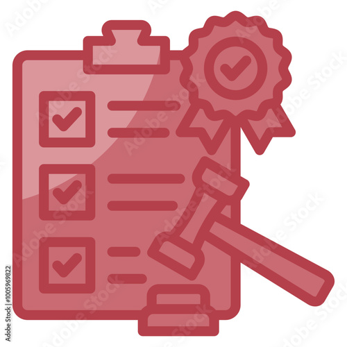 Release Compliance Icon Element For Design