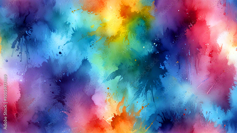 A soft, watercolor-inspired wallpaper with gentle splashes of color A soft, watercolor-inspired wallpaper with gentle splashes of color