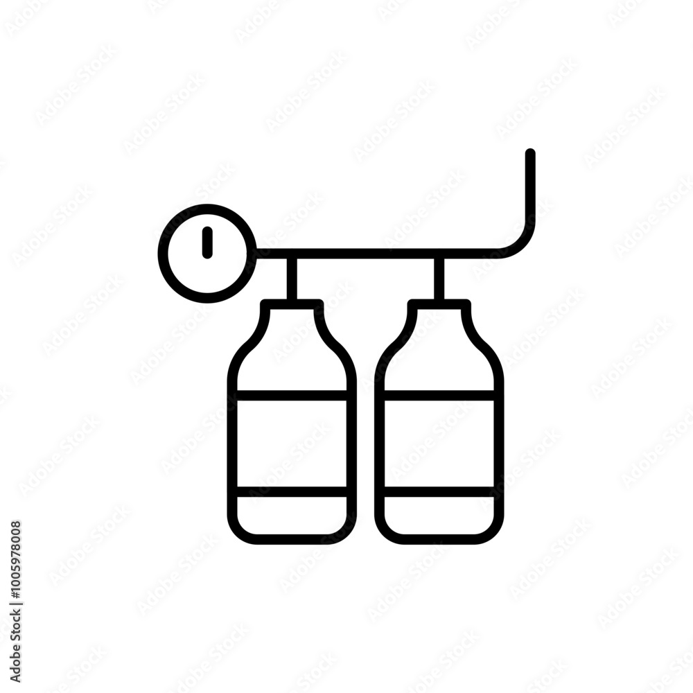 Welding gas outline icons, minimalist vector illustration ,simple transparent graphic element .Isolated on white background Welding gas outline icons, minimalist vector illustration ,simple transparent graphic element .Isolated on white background