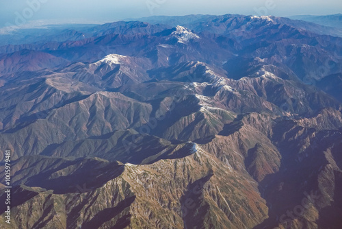 北アルプスを空撮　羽田空港から小松空港へのフライト photo