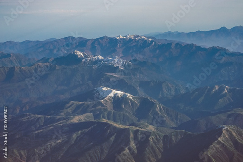 北アルプスを空撮　羽田空港から小松空港へのフライト photo