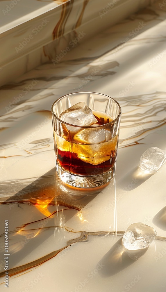 Delightful irish coffee served on a polished marble table with elegant presentation Delightful irish coffee served on a polished marble table with elegant presentation