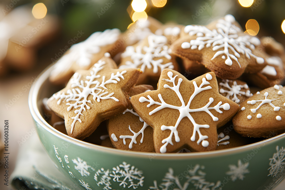 Delicious New Year cookies in a cup Delicious New Year cookies in a cup