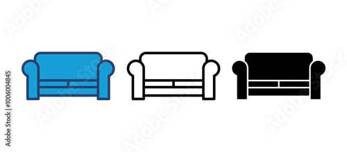 Sofa icon vector. sofa icon illustration