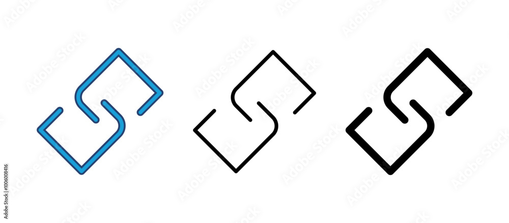 Link icon vector. Hyperlink chain symbol. Link icon vector. Hyperlink chain symbol.