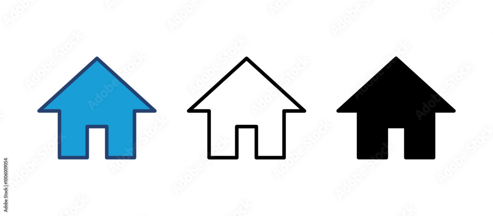 House icon vector. Home icon vector House icon vector. Home icon vector