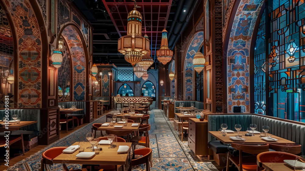 Naklejka premium Restaurant Interior