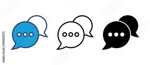 Chat icon vector. speech bubble icon. comment icon vector. message. contact us