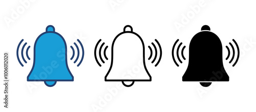 Bell Icon vector. Notification icon for your web site design