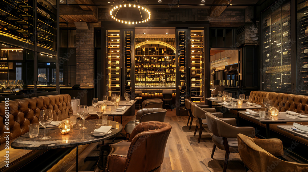 Fototapeta premium Restaurant Interior 