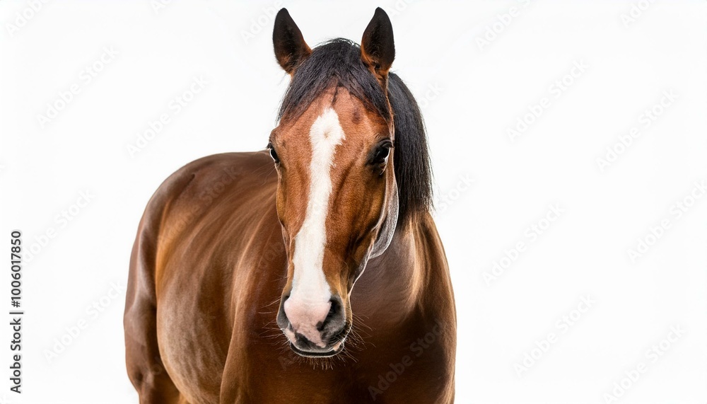Fototapeta premium horse isolated on white background