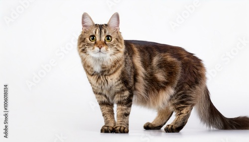 british cat isolated on white