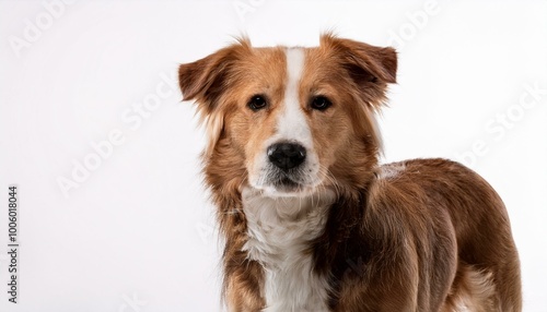 border collie dog isolated on white