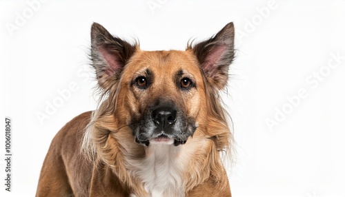 german shepherd dog isolated on white