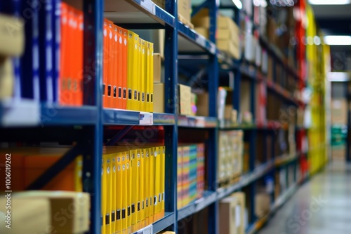 Inventory Manager: Stock multicultural resources to promote understanding and cooperation among employees. , background blur