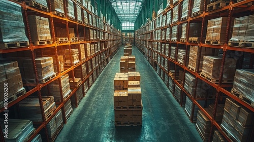 this A machine learning model optimizing supply chain operations in a warehouse.