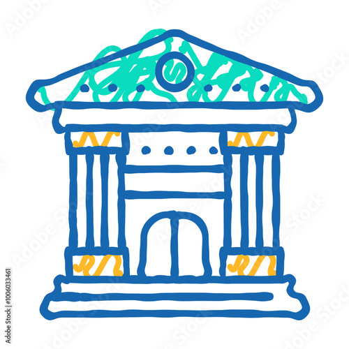 governance esg doodle icon sketch vector. governance esg sign. isolated symbol illustration