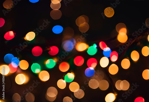 christmas lights on the street