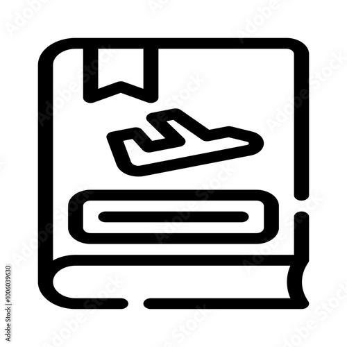 Icon Guidebook With Style Outline	