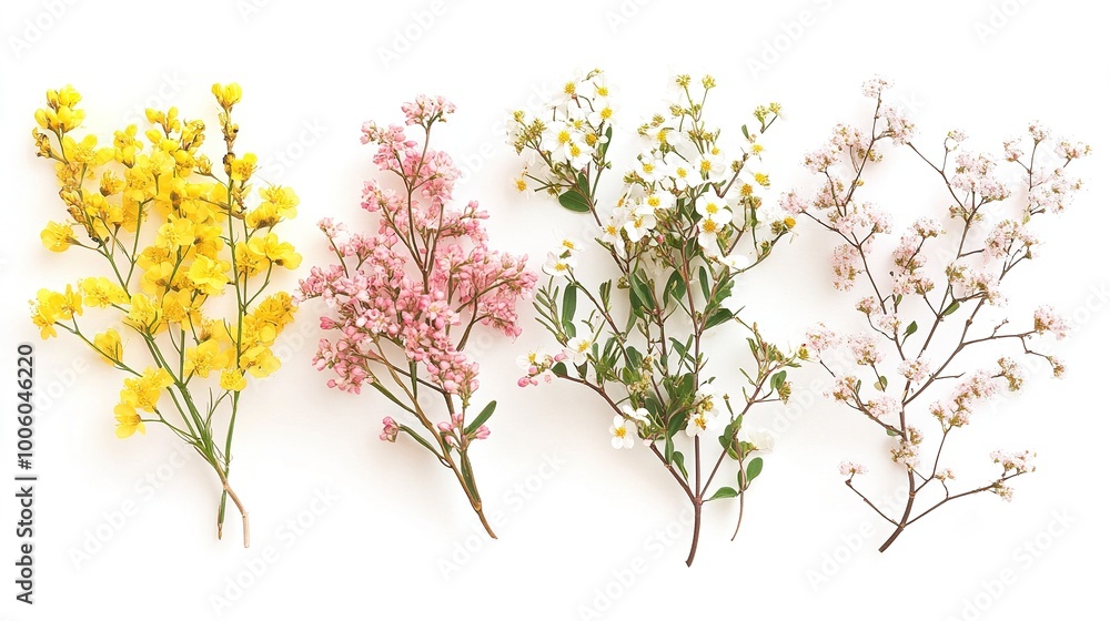 Colorful Arrangement of Various Flowers Colorful Arrangement of Various Flowers
