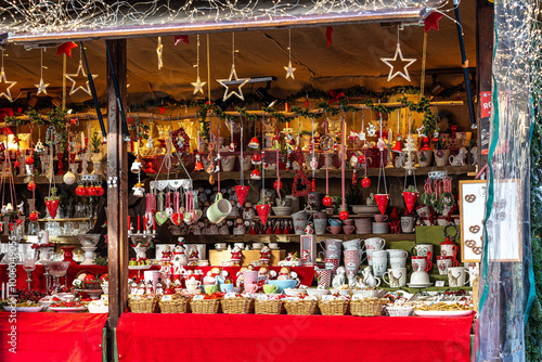 Christmas market at Neuhauser street in Munich, Bavaria, Germany, Europe photo