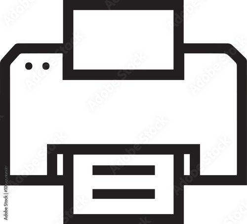 Computer Printer icon symbol vector image illustration