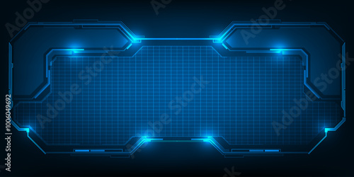 Abstract technology background. Futuristic digital space technology concept.