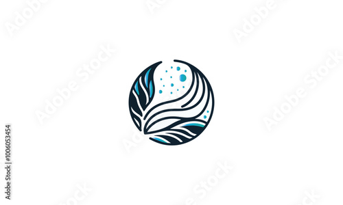 Dermatology logo design, vector symbol for natural beauty body and face care, natural beauty face care vector symbol
