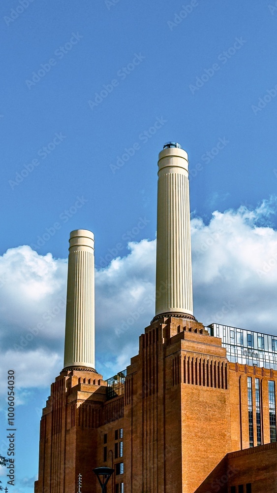 Battersea Power Station, London, 109 m high forest floor.
