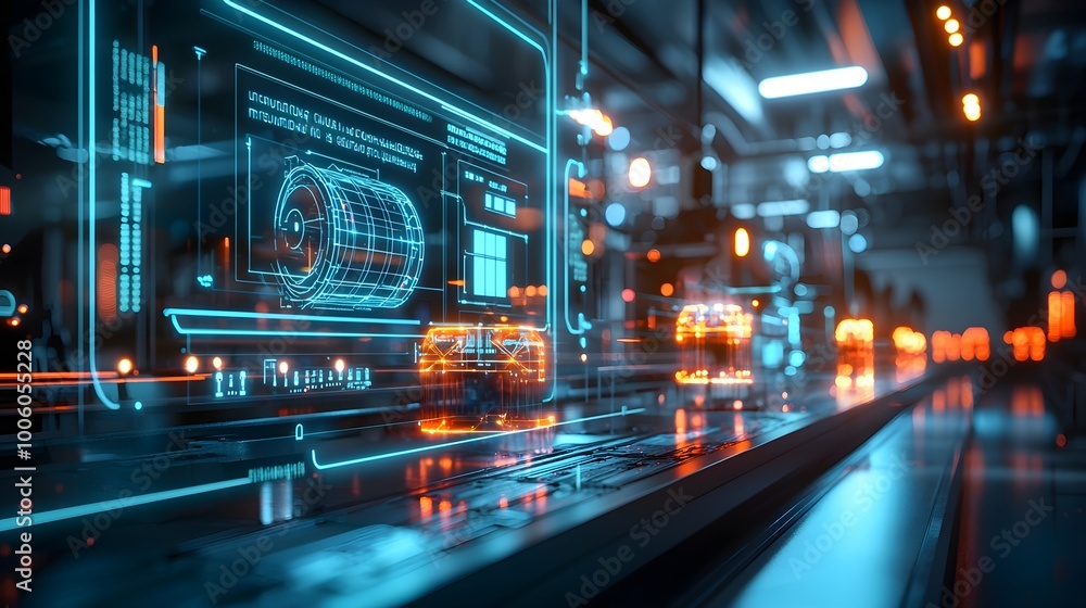 Futuristic Factory Automation Futuristic Factory Automation