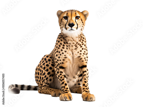 a cheetah sitting on the floor