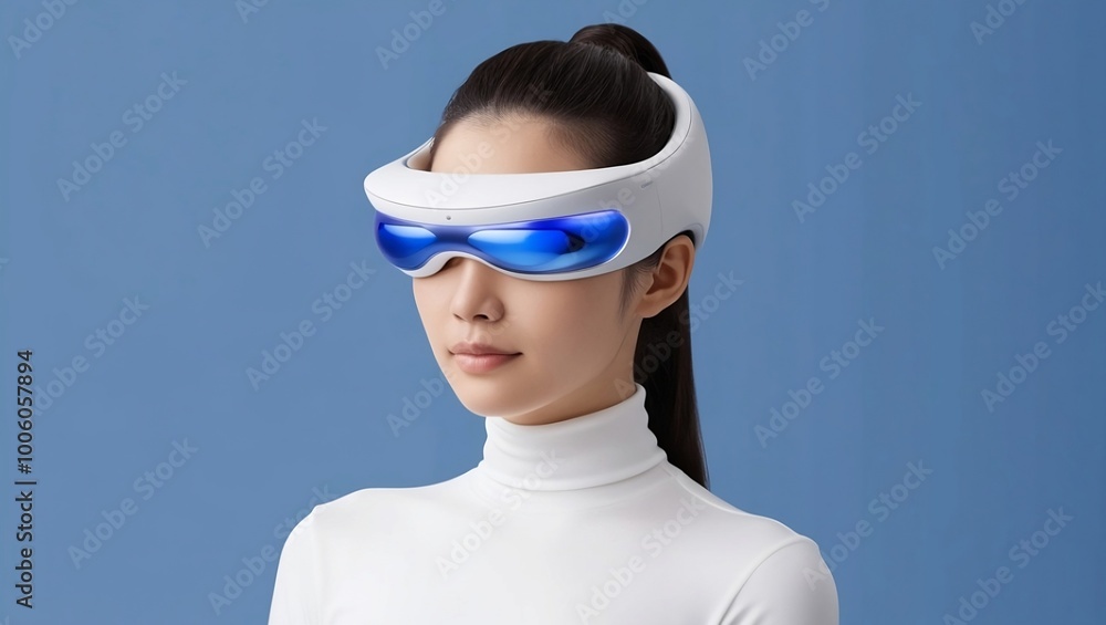 Woman Wearing White Eye Massager
Woman Wearing White Eye Massager