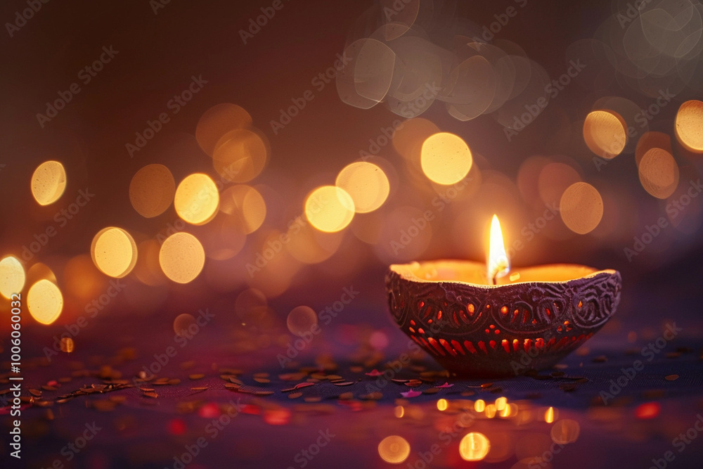 Beautiful greeting card with bright holiday composition for happy and celebrate Diwali Beautiful greeting card with bright holiday composition for happy and celebrate Diwali