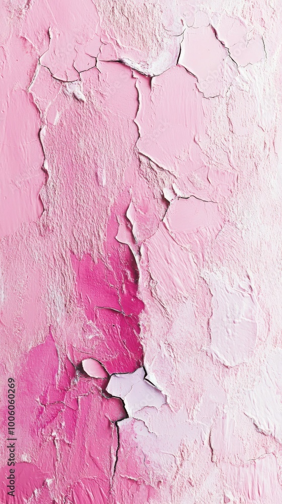 Pink textured abstract painting, artistic detail Pink textured abstract painting, artistic detail
