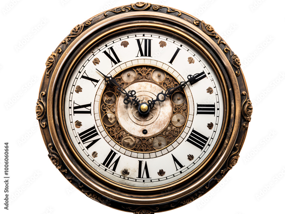 a clock with roman numerals a clock with roman numerals